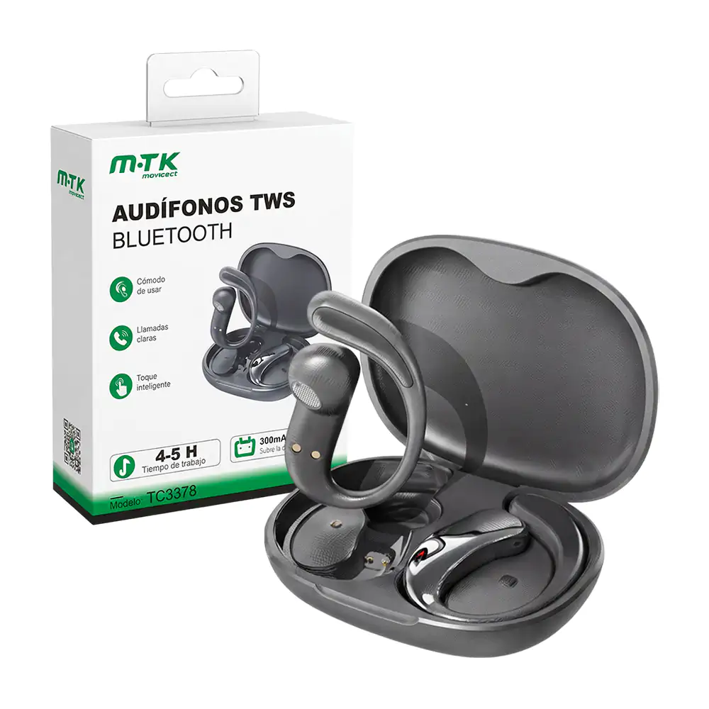 Audífonos deportivos inalámbricos bluetooth + estuche cargador / tc33…