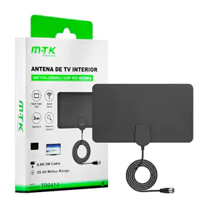 Antena para tv interior rectangular, con cable tfc y medida de 3 m, u…