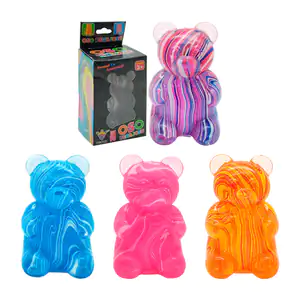 Squeeze antiestrés en forma de oso con diseño de caramelo, variedad d…