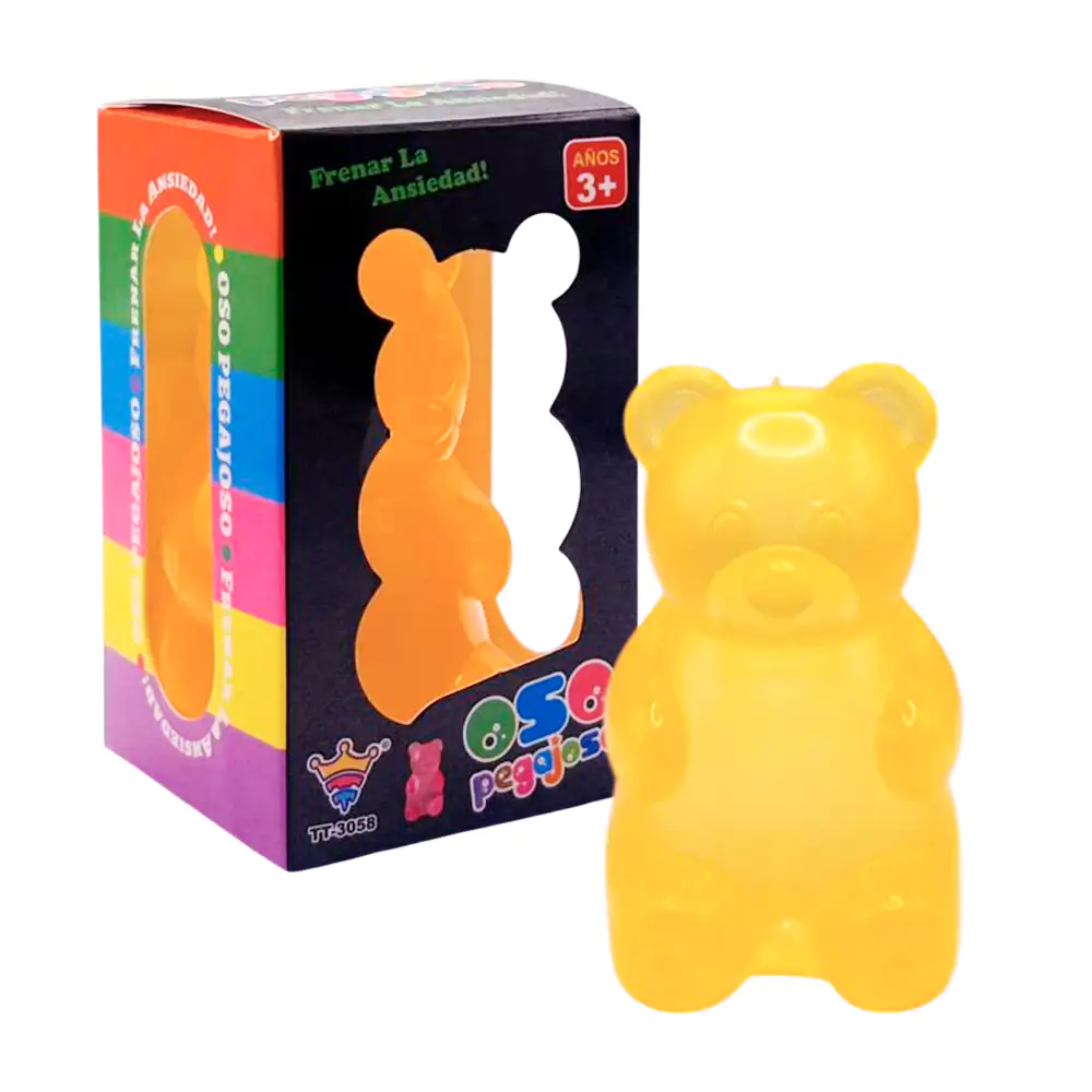 Squeeze antiestrés con forma de oso, variedad de colores