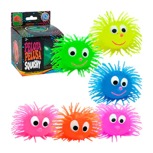 Squeeze antiestrés en forma de pelota tipo ratón, variedad de colores