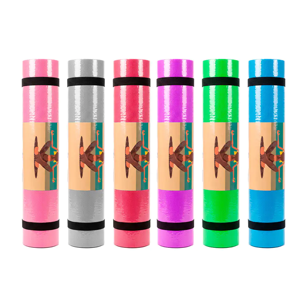 Tapete para meditación y yoga, 1.70x0.60mt + banda trasportadora, variedad de colores, / TY218
