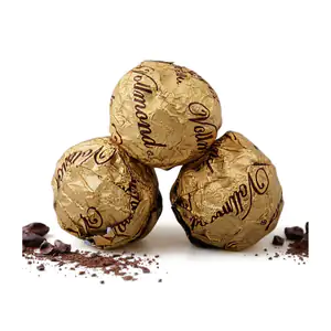 1pza chocolate vallmond tipo ferrero, oblea cubierta con trozos de ca…