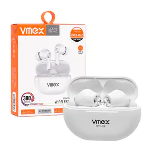 Audífonos bluetooth vmex con detalles metálicos, manos libres + estuc…