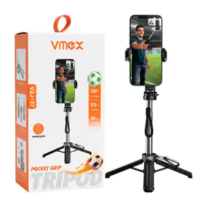 Bastón selfie stick plegable ajustable con tripie para celular + mini…