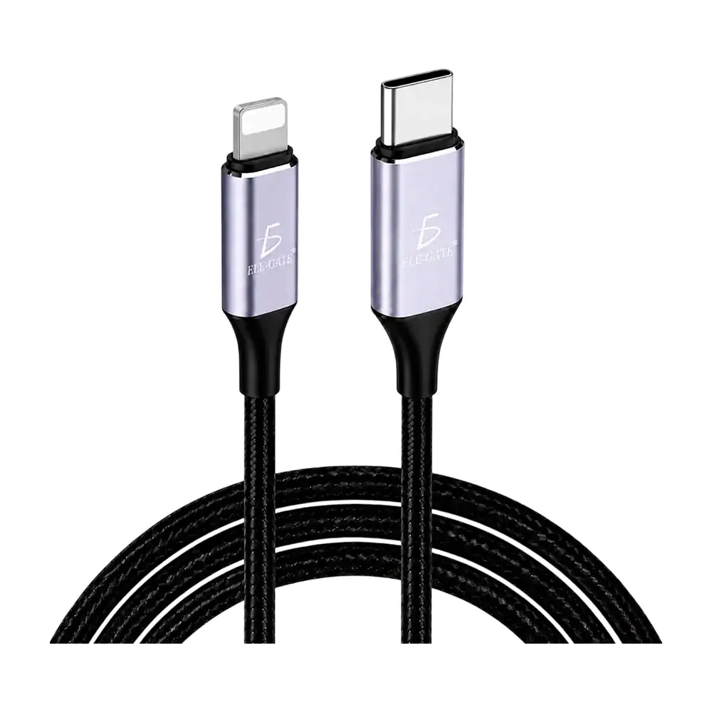 Cable para carga o transferencia de datos de usb-c a lightning de 2mts / wi.qlx11