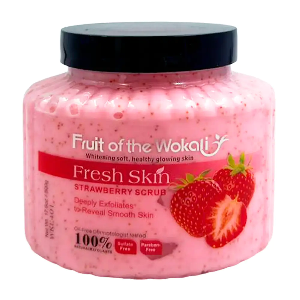 Bote con mascarilla exfoliante facial frui of the wokali con extracto…