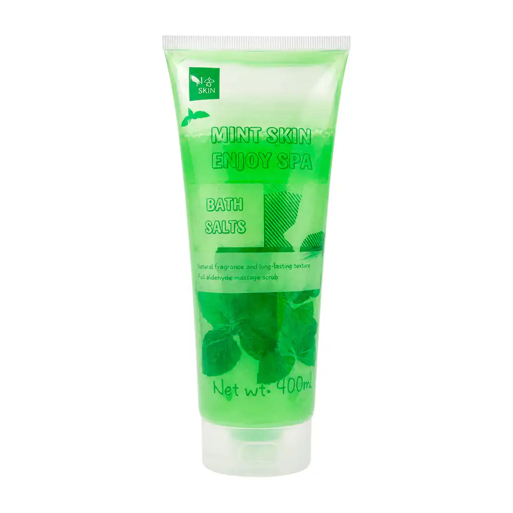 Exfoliante corporal enjoy spa con sales de baño de menta 400ml, limpi…