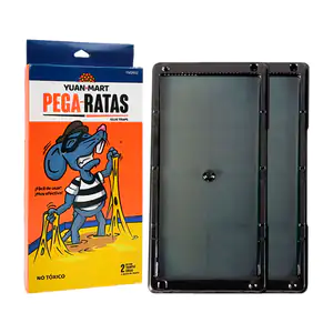 Par de trampas medianas pega ratas yuan-mart / ym2602
