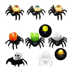 Mini lámpara decorativa con temática de halloween en forma de araña c…