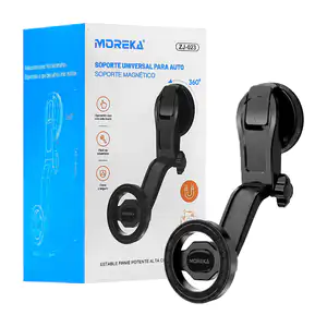Soporte de teléfono celular ajustable para carro con ventosa y rotaci…