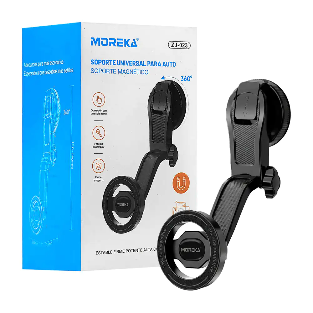 Soporte de teléfono celular ajustable para carro con ventosa y rotaci…
