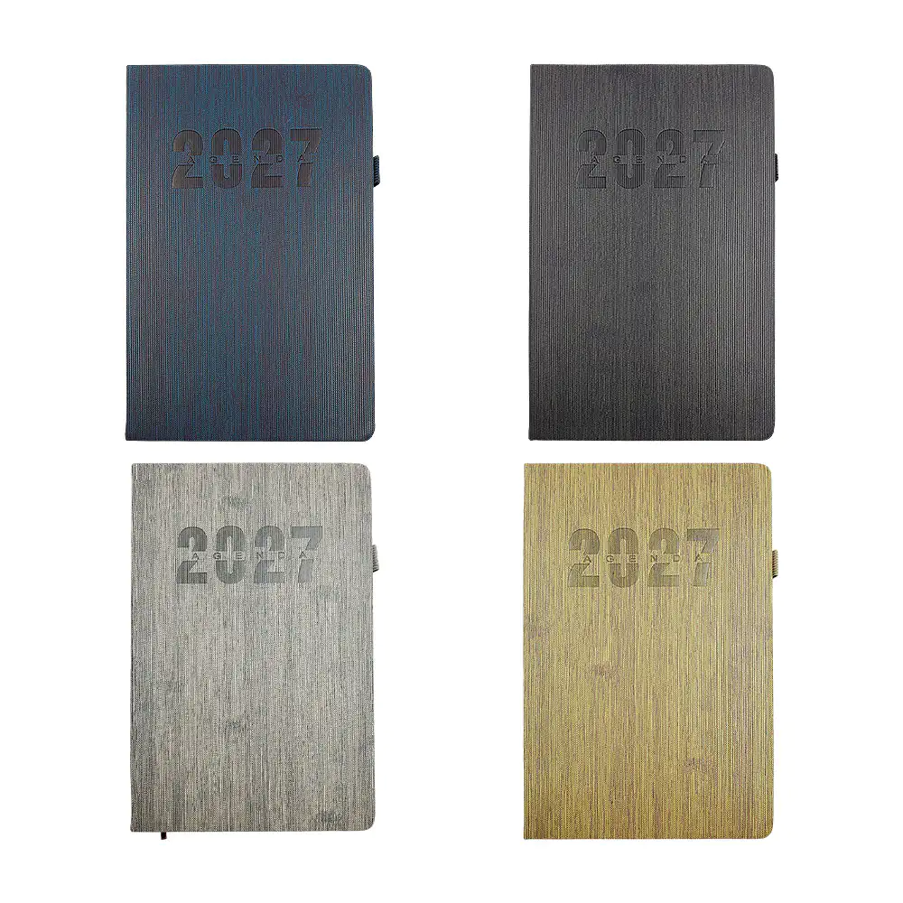Agenda 2027, pasta dura con textura y relieve, variedad de colores / zy-vsd2631