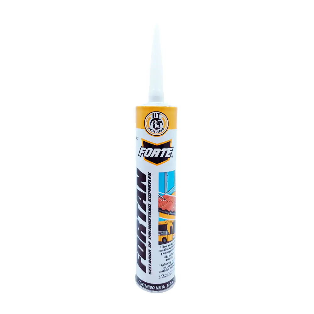 Tubo fortán sellador de poliuretano superflex color blanco, 310ml