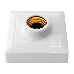 1pza Socket con diseño cuadrado, 60w-250v, 8x8cm / a126