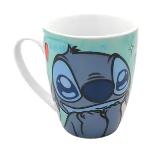 Taza de cerámica chica 10cm con temática de stitch / art-3