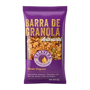 Barras de granola artesanal dasavena hecha con almendra, nuez, semill…
