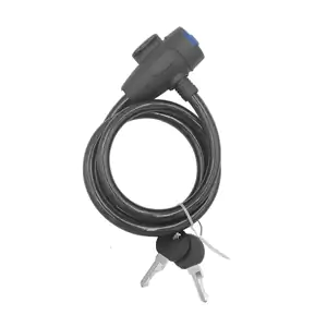 Candado de seguridad para bicicleta + juego de 2 llaves, 50cm / bh-21…