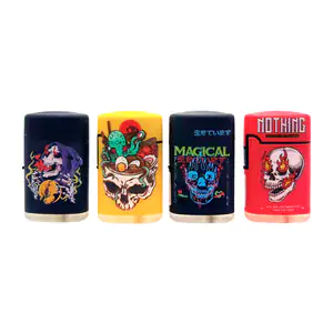 Estuche con encendedor tipo mecha con regulador de llama y estampado …