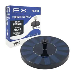 Aspersor fx tipo fuente recargable con panel solar, chorro ajustable …