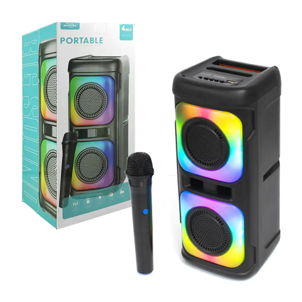 Bocina bluetooth greatnice de 4x2 pulgadas con micrófono, puerto usb-…