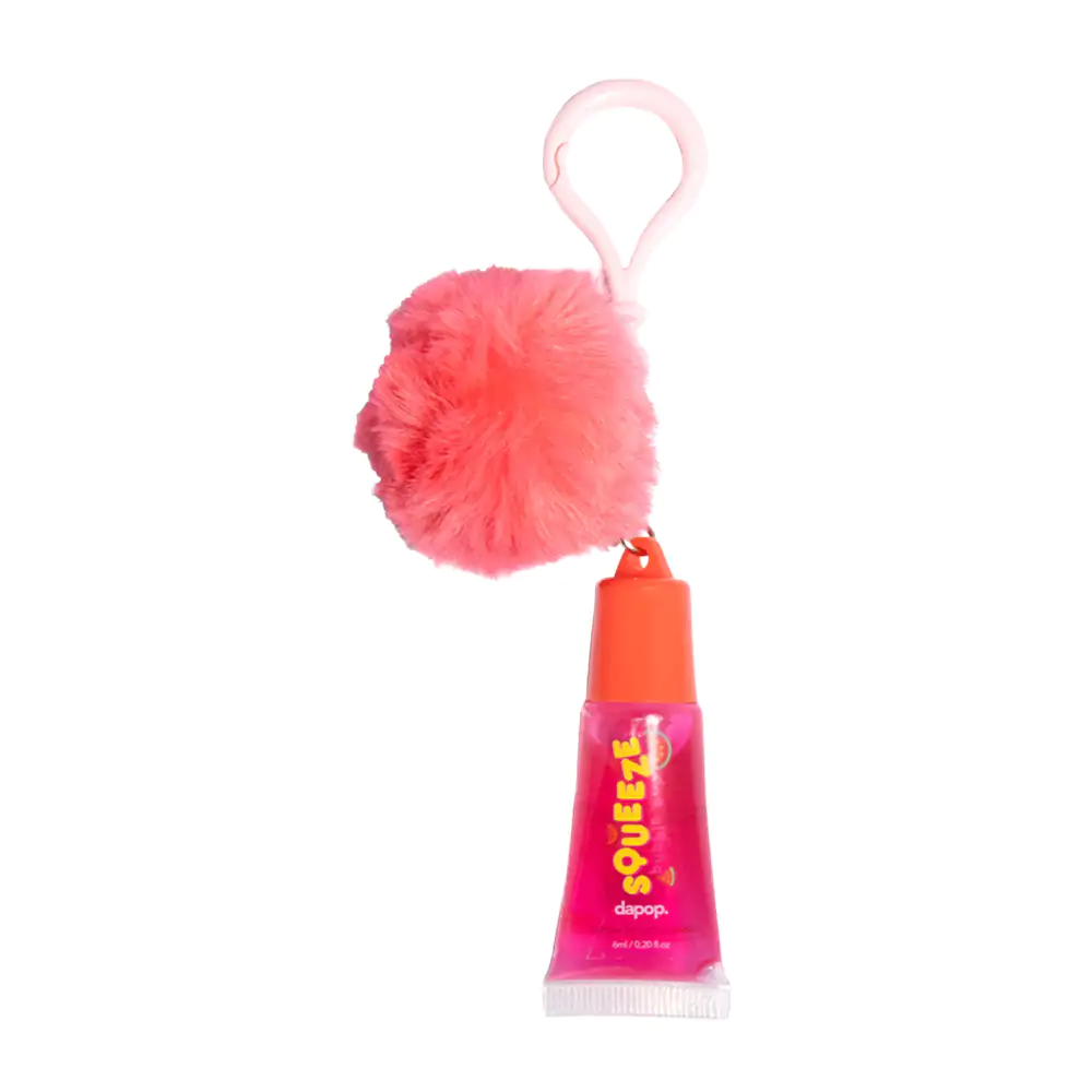 Brillo labial hidratante dapop squeeze bubble pop + llavero / hb105193