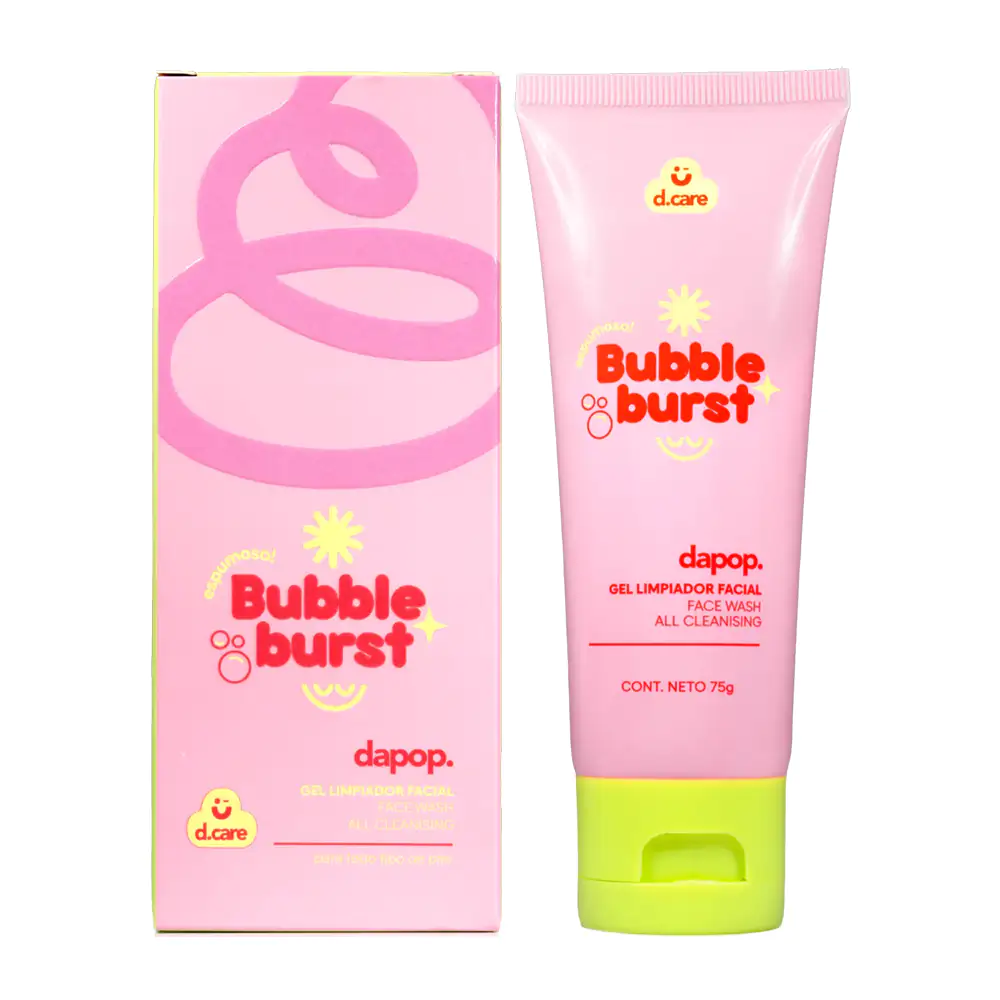 Gel limpiador facial dapop bubble burst, elimina impurezas y exceso de grasa / hb107527
