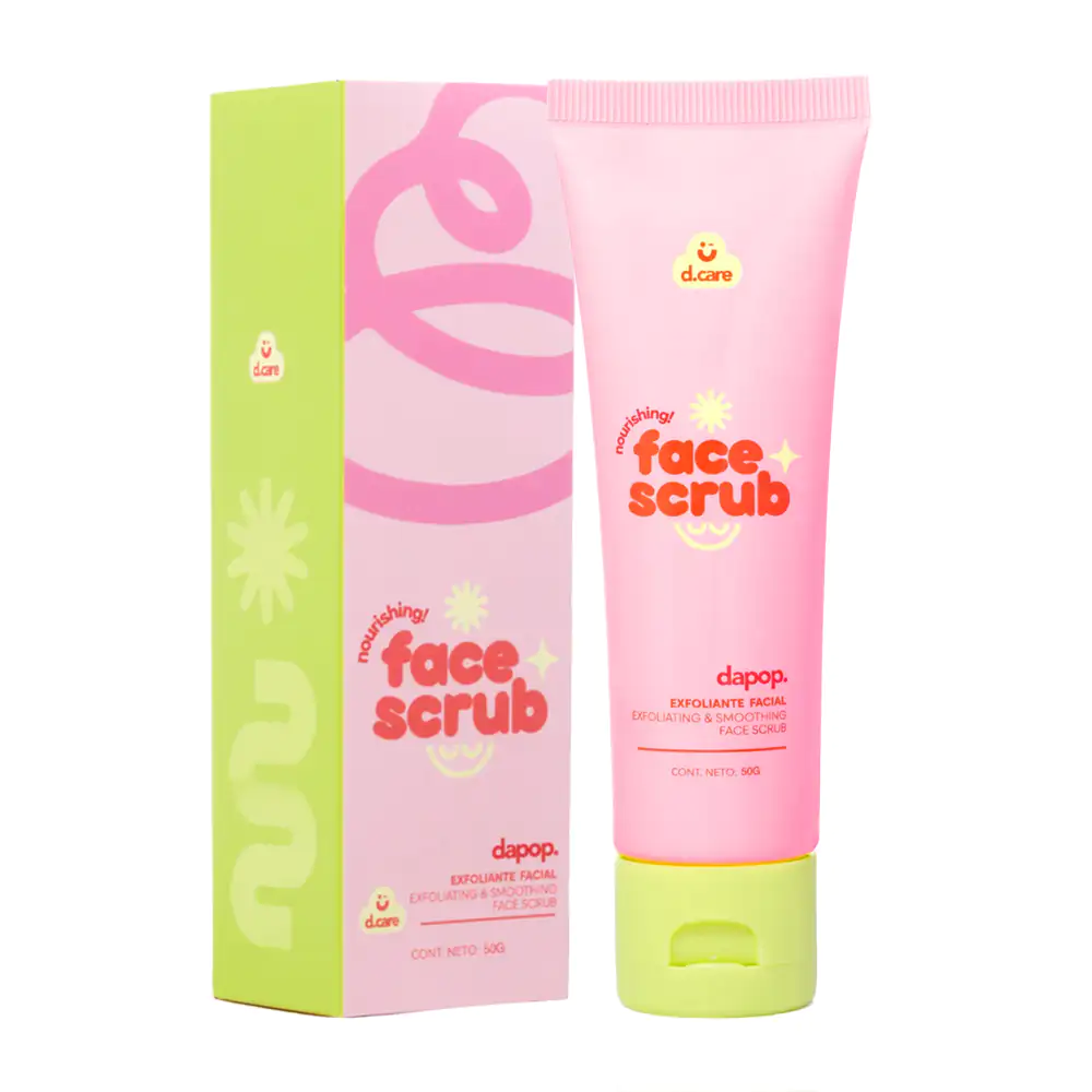 Exfoliante facial dapop face scrub 50g, elimina impurezas y células muertas / hb108679