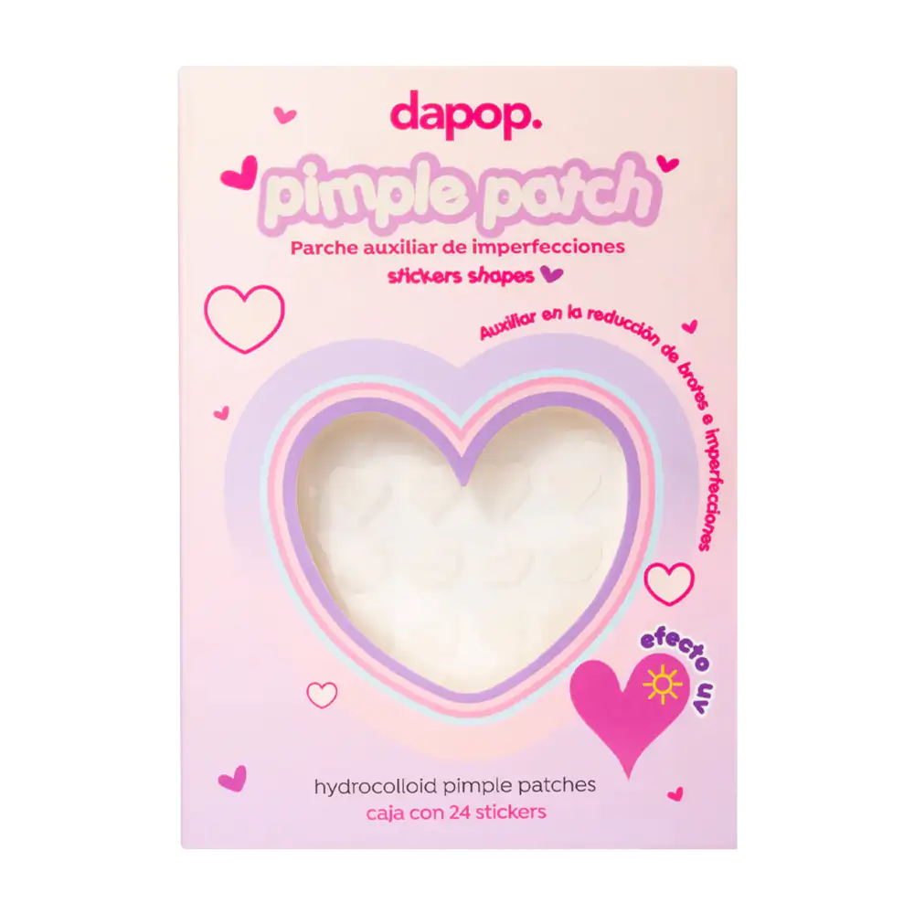 Parches para acné efecto uv dapop pimple patch 24pzas en forma de corazones / hb109437