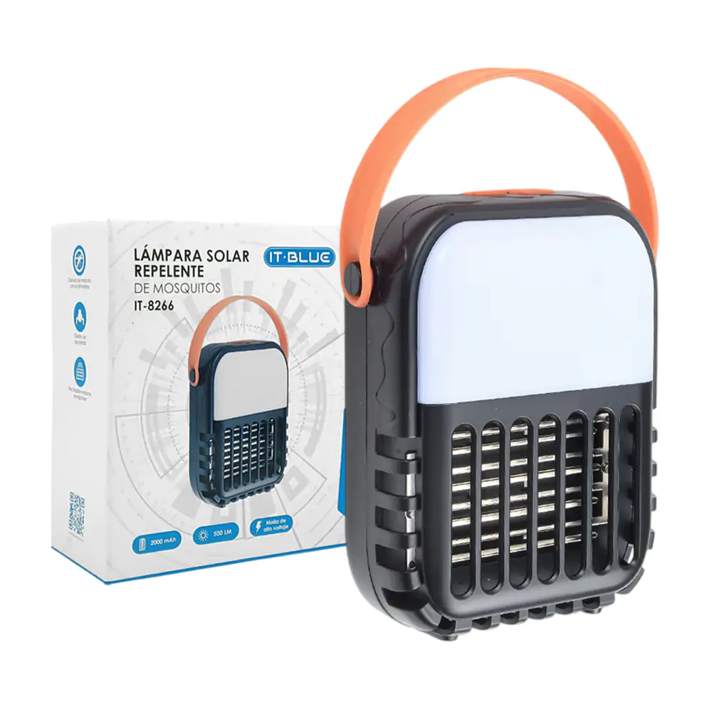 Lámpara solar repelente de mosquitos, malla de alto voltaje, luz ultravioleta mejorada  IT-8266