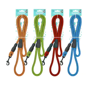 Correa para mascotas, diámetro medio, 120cm, diseño bicolor, cuerda t…