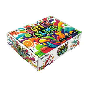Caja con 12 mini botes de slime con accesorios y detalles 3d / lu88858