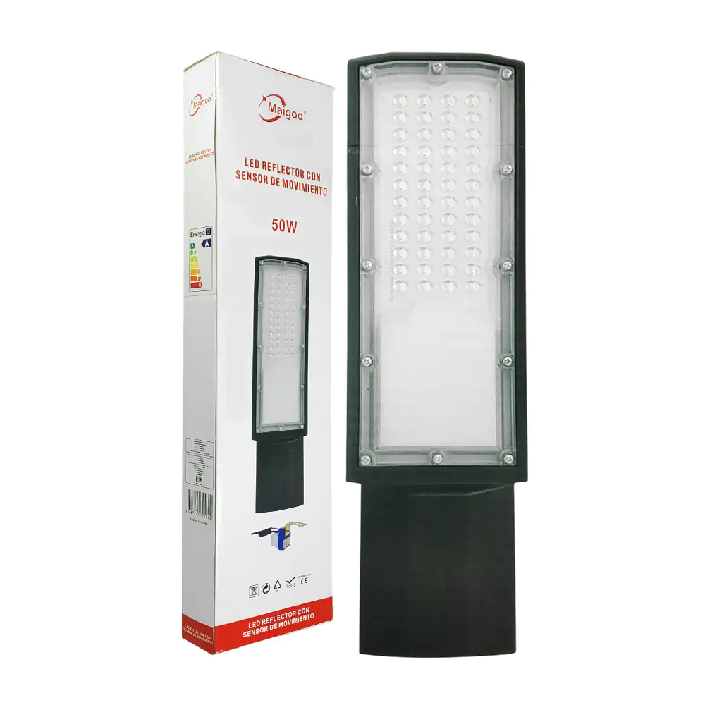 Lámpara suburbana - reflector led maigo de 50w con sensor de movimien…