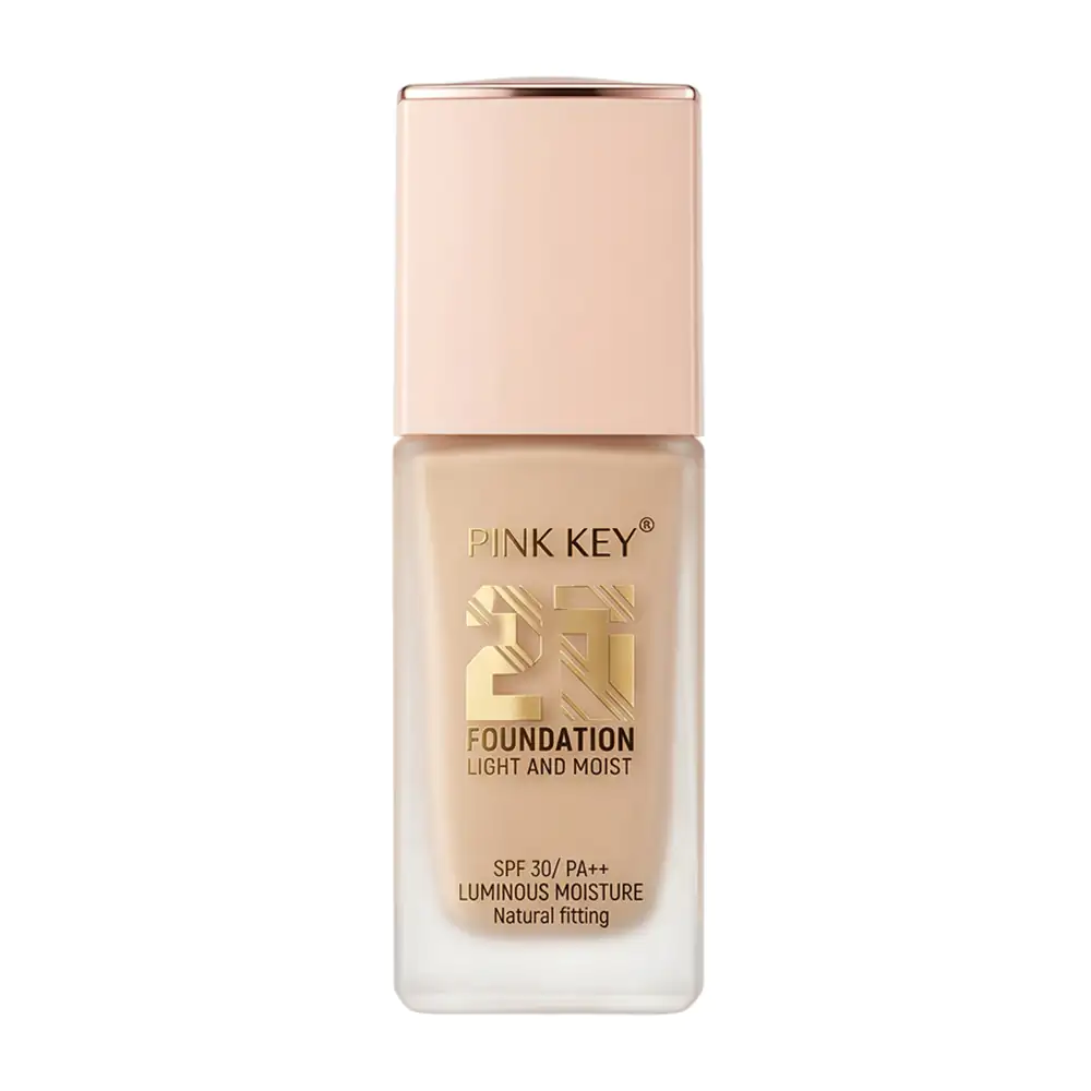 Maquillaje líquido pink key 30 spf, efecto luminoso / pb3146