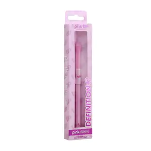 1pza brocha pink up para aplicar contorno, cerdas suaves y mango ergo…