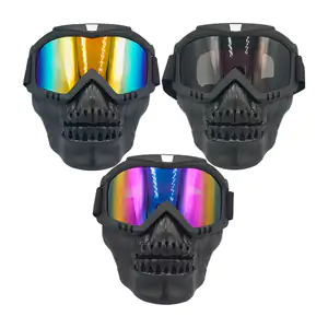 Máscara de calavera con gafas tácticas, variedad en color de micas / …