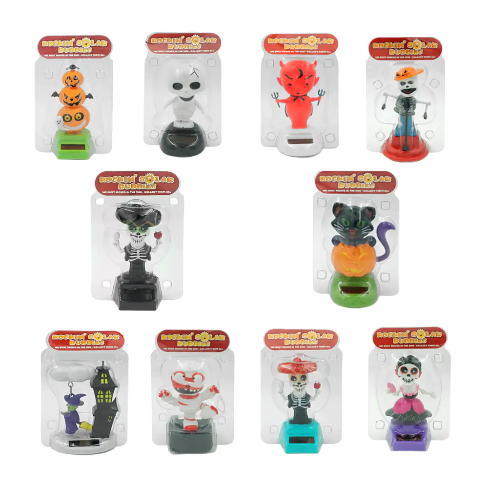Figuras danzantes solares, con temática de día de muertos, variedad de personajes, 10cm / ybj-22
