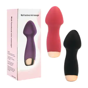 Mini consolador multifuncional con forma de hongo, recargable, largo …