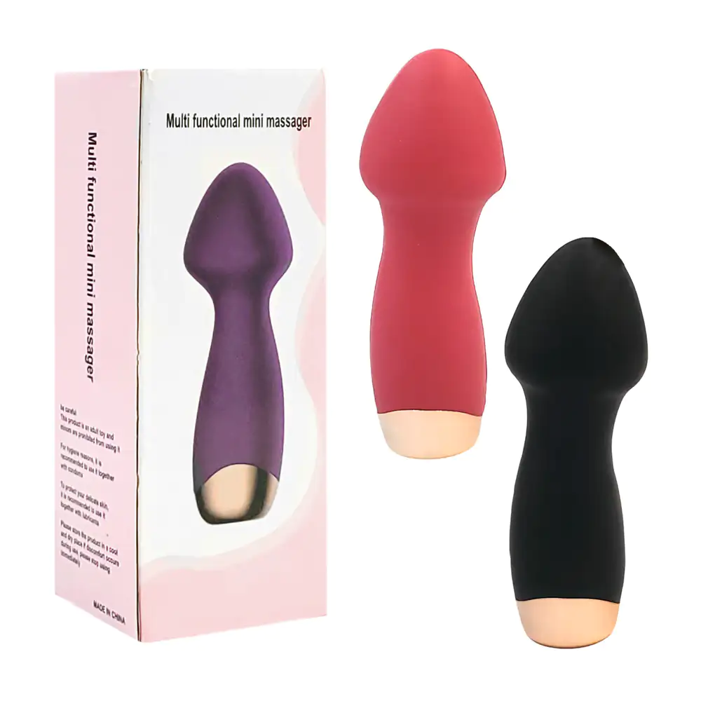 Mini consolador multifuncional con forma de hongo, recargable, largo 11cm, variedad de colores
