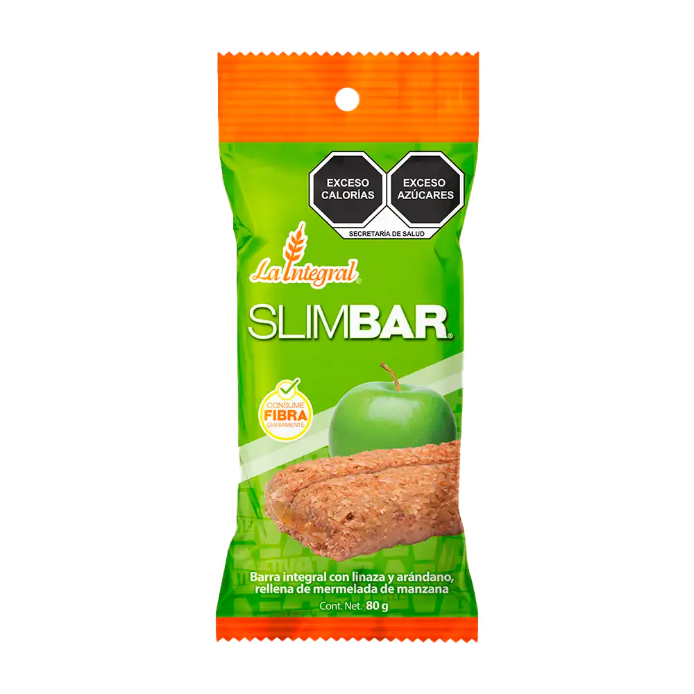Barra integral con linaza y arándano la integral, relleno mermelada d…