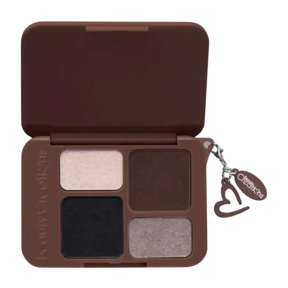 1pza mini paleta plush de sombras beauty creations, 4 tonos diferentes + llavero, tono 4 / plp-4