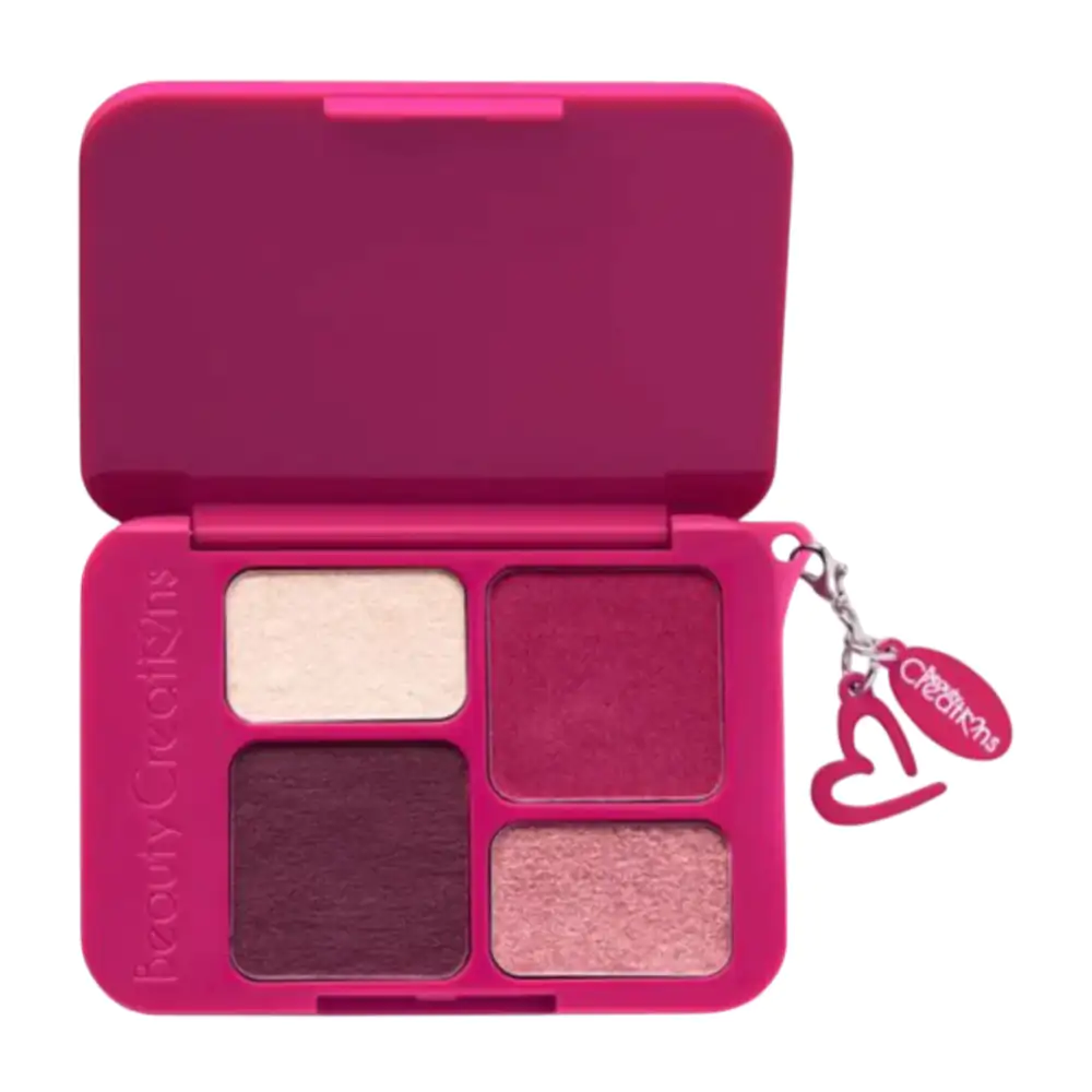 1pza mini paleta plush de sombras beauty creations, 4 tonos diferentes + llavero, tono 3 / plp-3