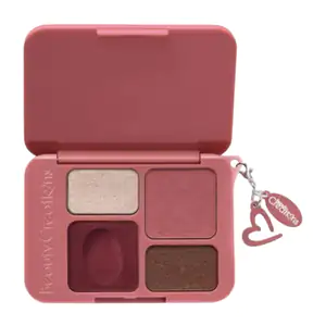 1pza mini paleta plush de sombras beauty creations, 4 tonos diferente…