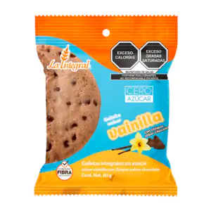 Galleta integral de la integral sabor vainilla sin azúcar con chispas…