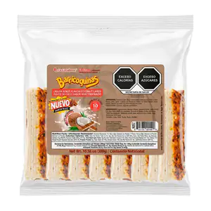 Paquete con 10 cocadas la coculense sabor nuez envinado, 300g