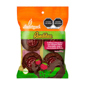 Paquete rueditas 8 galletas integrales la integral, de chocolate con …
