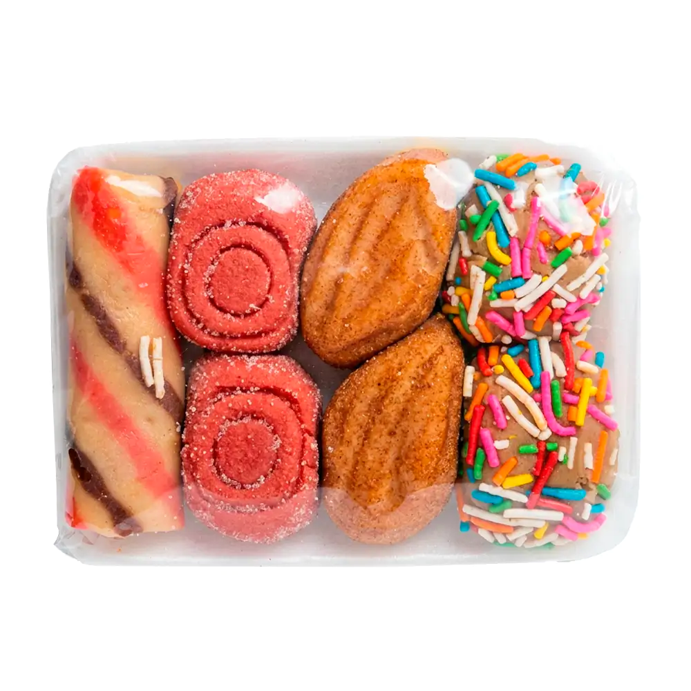 Mini charola con 7 dulces de leche moram, aprox 90g