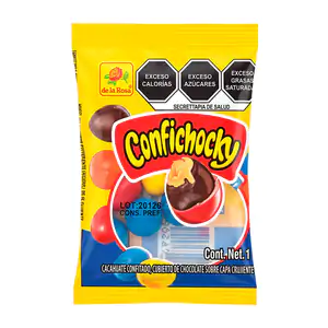 Sobre cacahuate confitado cubierto de chocolate, capa crujiente 17g /…