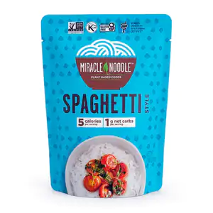 Sobre con pasta estilo spaghetti instantáneo, miracle noodle, 200g / …