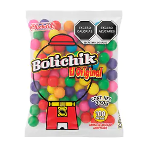 1pza bolsa bolichik el original con 100pzas de goma de mascar en form…